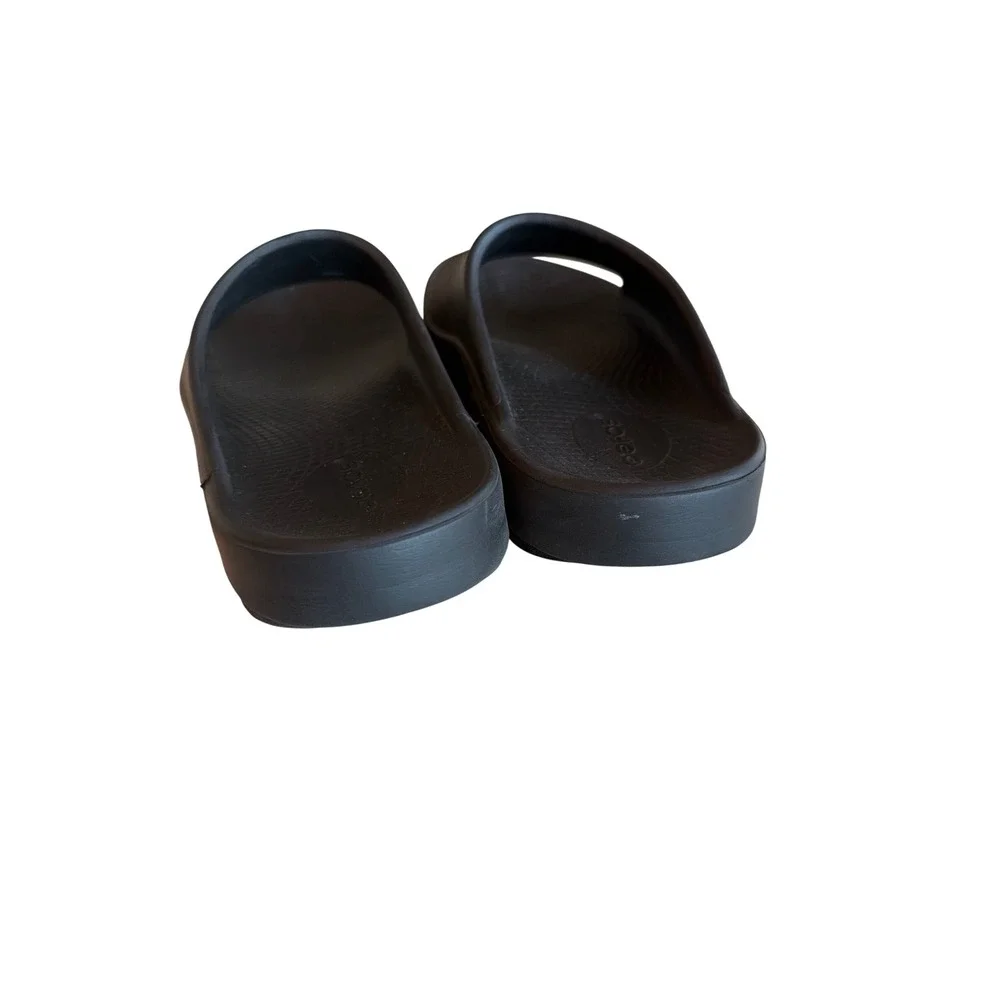 OOFOS Slide Sandals Black OOahh Recovery Athletic Comfort Mens 7 Womens 9 EU 40